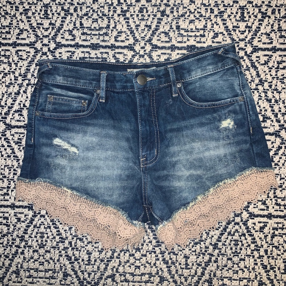 Free People Jean shorts